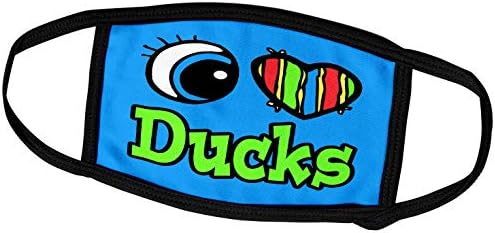 3d Обложка Bright Eye Сърце I Love Ducks - Обложки за лице (fc_106037_3)
