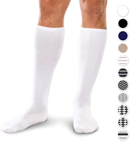 Компресия Чорапи със сърцевина от 15-20 мм hg.ст., Медицински Меки Степен Чорапогащи до Коляното