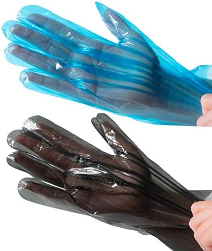 Комплект ръкавици за еднократна употреба BEELEEVE's [500 броя в опаковка] синьо и [500 броя в опаковка] черни цветове