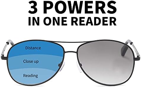 K. LAVER Прогресивно Многофокусные Слънчеви Очила за четене със Синя Светлина, Слънчеви Очила за четене