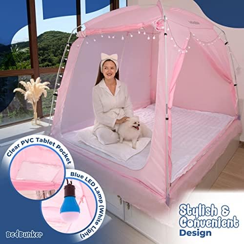 Легло-палатка BedBunker Twin или пълен размер | Палатка с две единични легла с 3 врати, led осветление | Палатка-легло