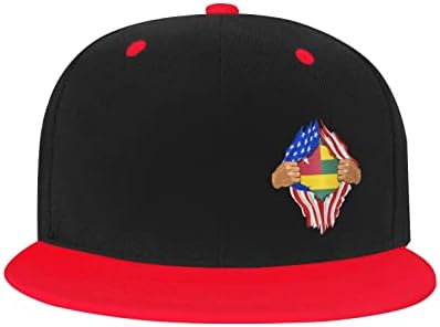 Детска бейзболна шапка със знамената на САЩ и Това BOLUFE, има добра дишаща функция, естествен комфорт и дишаща