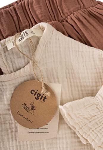 Cigit Concept Стилен и елегантен комплект прагове за малки момичета от памук - идеален за специални случаи или ежедневни