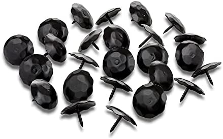 25 Опаковки - Железни Декоративни пирони Clavos 1,5 инча - Черен - Декоративен акцент за декориране на дома - Капаци