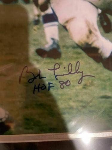 Джим Браун Боб Лили подписа снимка в рамка с размер 16x20 с автограф от JSA PP75771 - Снимки NFL с автограф