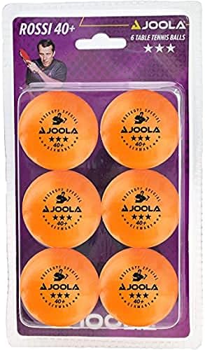 Топки за тенис на маса JOOLA Rossi 3 звезди – 6 броя в опаковка - Оранжев