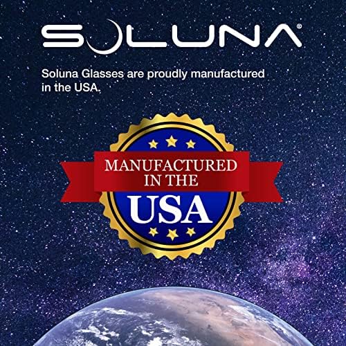 Очила Soluna Solar Eclipse - Безопасни нюанси, сертифицирани CE и ISO за наблюдение на пряка слънчева светлина - Произведено