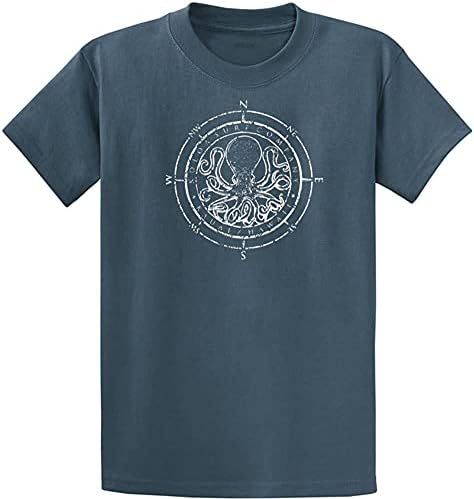 Мъжки тениски от плътен памук с логото на Joe's USA Koloa Surf Октопод обикновени, Големи и Високи размери
