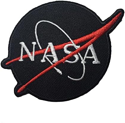 Canin НАСА Черна Нашивка, Бродирани Желязо на Нашивках, Космическа Нашивка, Пришитая на Нашивках с официалното Лого Бродерия