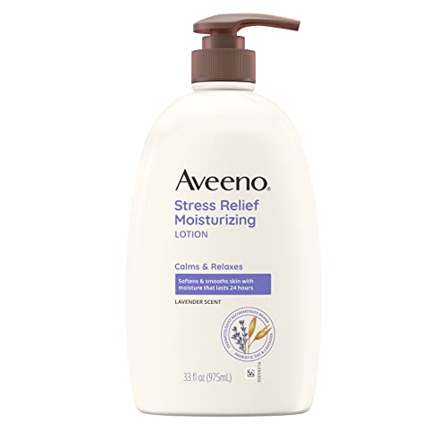 Хидратиращ лосион за тяло Aveeno Stress Relief с аромат на лавандула, Натурална овесена каша за Успокояване