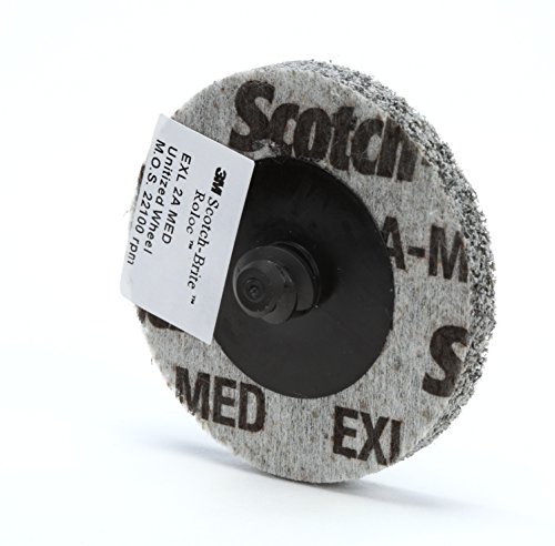 Единен кръг Scotch-Brite Roloc EXL XL-UR - 8A От алуминиев оксид Средно зърно - Кръг за сваляне на метални чеп, чистовой