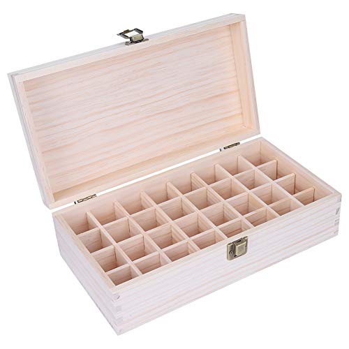 Дървена кутия за Етерични масла - Органайзер за съхранение на Парфюми на Флакона 32