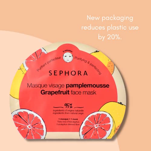 Sephora Грейпфрутовая маска за лице, Хидратиращи и предотвращающая замърсяване