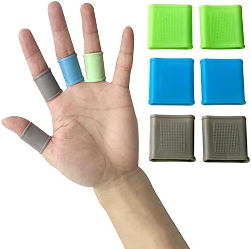 ZLY Armlets на пръст за голф, 6 бр. комплект силиконови гелевых накладки за стави на пръстите, нескользящие и