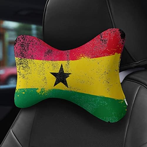 Гръндж Флаг Гана Автомобилната въздушна Възглавница За Шията Мека Облегалка на Автомобила Възглавницата За Релакс на Врата