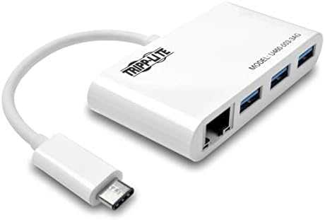 Преносим hub Трип Lite с 3 порта USB-C-USB-A порт Gigabit Ethernet RJ-45 (U460-003-3AG)