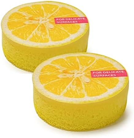 2 Лимон-Плодови Дизайн Гъба Скрубер Стъргало За миене на съдове Кухненски Кърпи За Миене на съдове