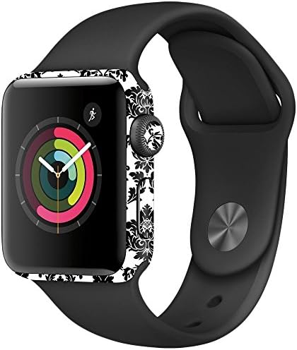 Корица MightySkins, съвместима с Apple Watch Серия 2 38 мм - Реколта Дамасская кожа | Защитно, здрава и уникална