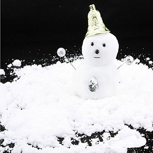 Amosfun Коледна Украса 500 г/17,6 унции Магически Сняг САМ Изкуствен Сняг на Прах Имитация на Снежни Подпори Вечерни Коледна