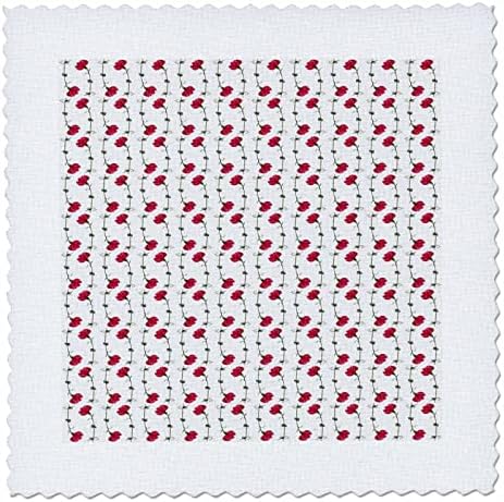 Въртенето на карамфил 3dRose Безшевни цветя модел - квадрати за завивки (qs_356785_3)