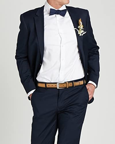 Мъжки колан за рокли CHAOREN - Мъжки колан от естествена кожа с дължина 1 1/8 инча за официално носене - Идеален