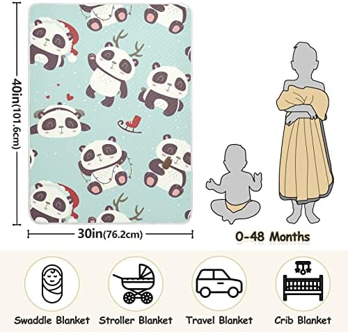 Пеленальное Одеяло с Красиви Пандите, Памучно Одеало за Бебета, Като Юрган, Леко Меко Пеленальное Одеало за детско креватче,