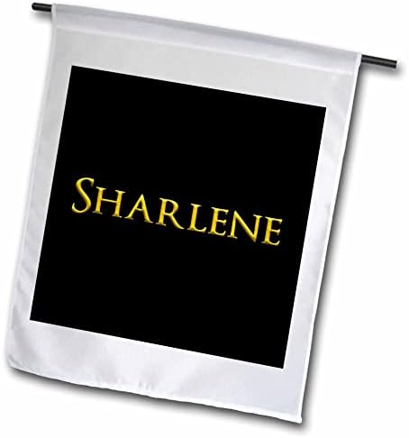 3дРоза Шарлийн Луксозно име за момиченце в Америка. Жълт в черен Талисман - Знамена (fl-364499-1)