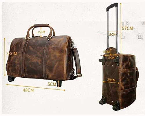 LEPSJGC Пътна Чанта Към количката е с Голям Капацитет За Почивка И Пътуване, Бизнес Чанта За Ръчен Багаж На рамо, Диагонално