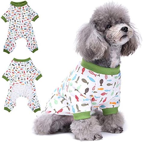 Ranphy/ Памучен Пижами за малки кучета, Мека Пижами за момчета и Момичета с участието на Кученце, Пуловер под