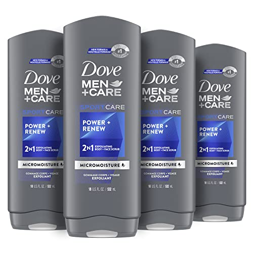 Препарат за измиване на лице и тяло Dove Men + Care Sport Почиства и възстановява силата кожа + Обновляющее Почистващо