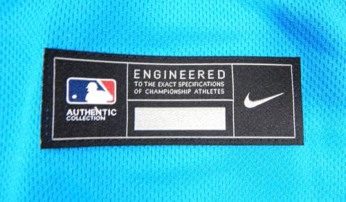 Маями Марлинз Габриел Лакерт 22 Пусната в игра Синя Риза 46 DP22198 - Използваните в играта тениски MLB