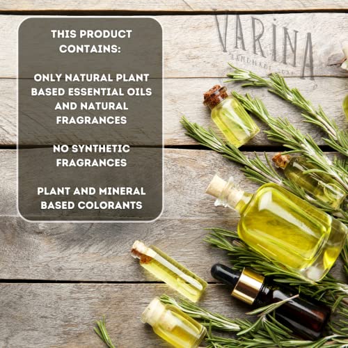 Сапун Varina Organic Lavender Variety Bar Сапун - Нежно Почистващо средство за чувствителна кожа с билки и мента - 5 опаковки