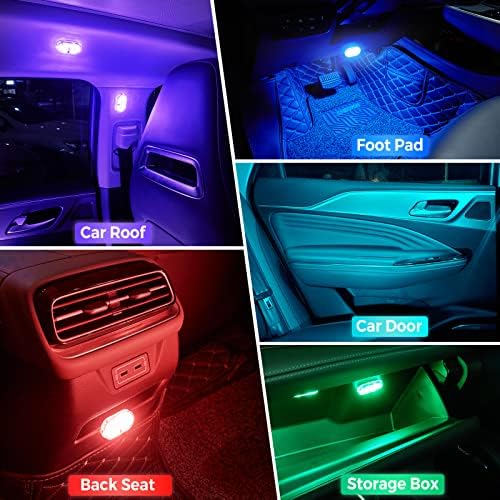 Автомобилни led светлини Вътрешно осветление на вътрешността на Колата с ярки led топки Преносими led светлини за нощно