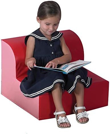 Children ' s Factory, CF322-385, Имат стол, Червено, Мебели За класни стаи, Кът за Четене за Деца с Гъвкави Седалки,