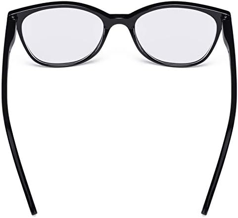 Дамски Очила за четене CessBlu, 4 Опаковки, Дизайн Котешко око, Очила за Жени за Четене