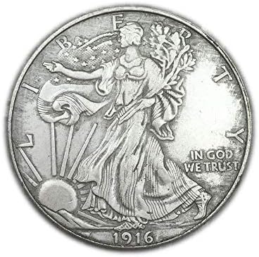 Щампована Монети от 1916 г. в САЩ е Богинята на Свободата 39 мм, Възпоменателна Монета, Микроколлекционная Монета, Възпоменателна