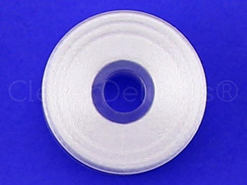 Шпульки CleverDelights Бял цвят с предварителна намоткой - Размер M - 100 бр. В опаковка - Пластмасови - 1 x 7/16