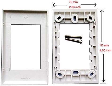 Покриване на стенните панели с Модулите SC Simplex + RJ-45 Ethernet Кабел Линейни Мрежови Конектори LAN Мъжки/Жак Бели