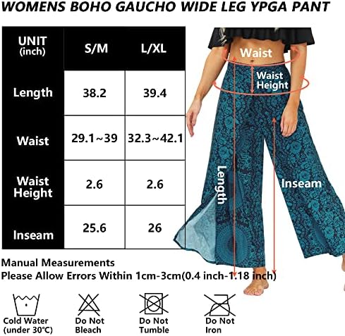 Луксозни дамски панталони Lu ' s в стил Бохо С широки штанинами Гаучо Харем За Йога С Флорални бохемски намаляване на индийската страна Палацо