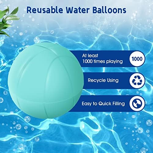 За многократна употреба балони за вода, Мек Силиконов Балон За Пръски Вода, Водни Топки, Водна Бомба за Деца и Възрастни, Водни Игри, Играчка за Летните Партита на от