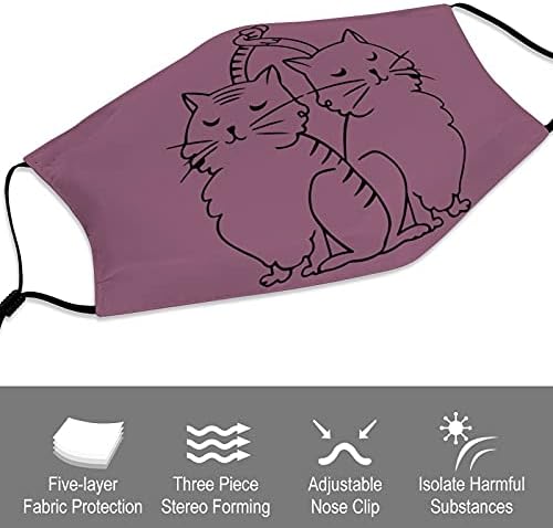 Творчески Прахозащитен Калъфи За Устата Защитно Облекло Тъканни Маска дизайн Двойка Живопис Животни Котка Романтичен