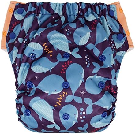 Пелена от хибридна тъкан - за Многократна употреба Спортни панталони, Памперс за плуване, Гащи за специални нужди, подходящ за деца до 10 години (размер 3, Кит)