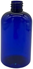 4 унции сини Бостонских пластмасови бутилки - 12 опаковки на Празни бутилки за еднократна употреба - Не съдържат