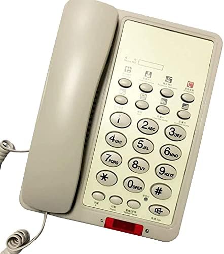 Стационарен телефон TAISK Кабелна Стационарен телефон с номер на обаждащия се може да се Регулира силата на Звука на свободни
