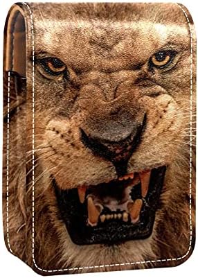 Мини-Калъф за Червило с Огледало За Чантата, Организация на Притежателя на Преносим Калъф за Диви Животни King Lion