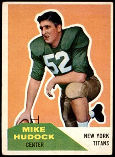 1960 Fleer # 23 Майк Хадок Ню Йорк Титанс (Джетс) (Футболна карта) ДОБРИ Титаните (Джетс)