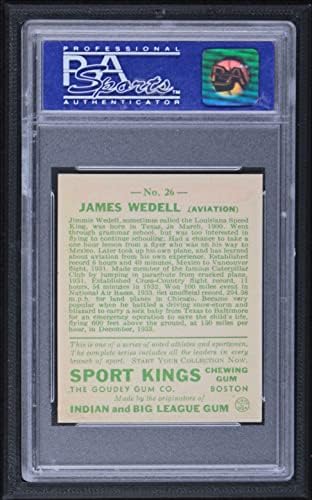 1933 Goudey Sport Kings 26 Джеймс Уэделл (Бейзболна картичка) PSA PSA 7.00