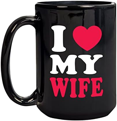 SeeCrab Керамични Кафеена Чаша Аз обичам жена си като подарък От мъжа, на жена си, на Новост, Порцеланова Чаша
