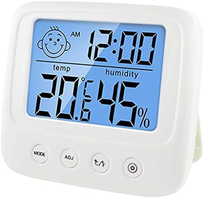 WODMB Термометър Цифров LCD дисплей за помещения Удобен Сензор за Температура, Влага Термометър, Влагомер, Сензор за помещения (Цвят: B)