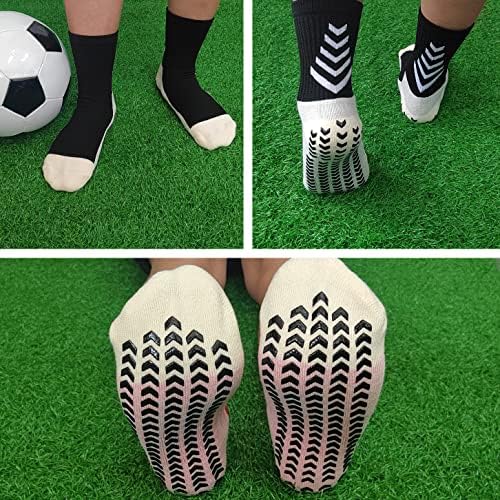 Футболни чорапи с нескользящим изземване KEESOX, Мини Активни Спортни Чорапи за Футбол/Баскетбол/Хокей на лед